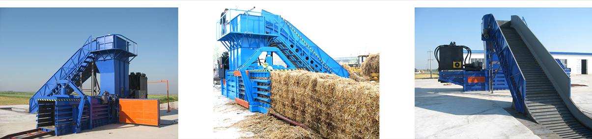 horizontal baler machine