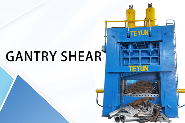 Operating principle of gantry shears