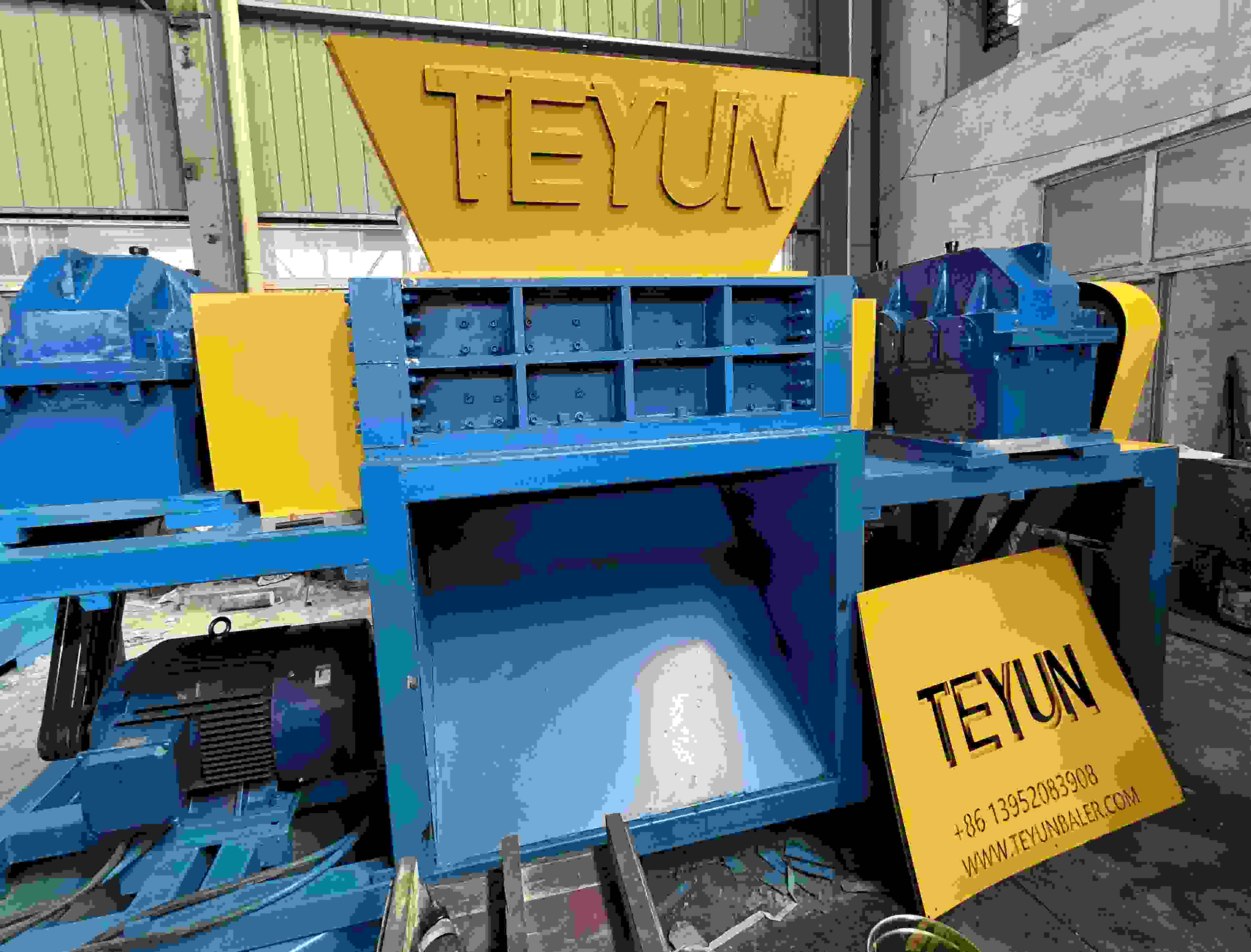 The structural principle of TEYUN Shredder