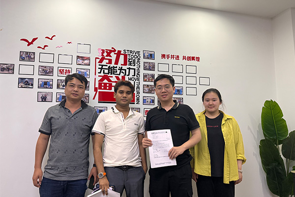 Myanmar customers visited and signed a contract with us