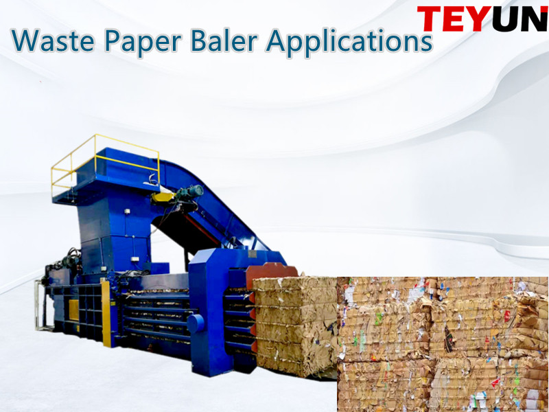 Waste paper baler application