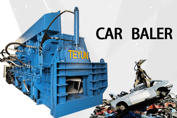 Car baler for baling the waste car body/shell