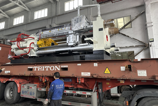 Indonesia customer's Second 1100T aluminum extrusion press line 